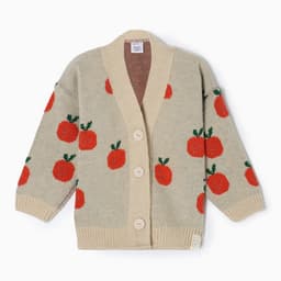 Кардиган вязаный «Крошка Я» Oranges, рост 68-74 см, цвет молочный