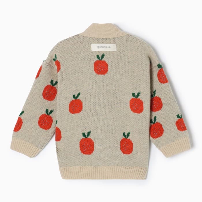 Кардиган вязаный «Крошка Я» Oranges, рост 68-74 см, цвет молочный