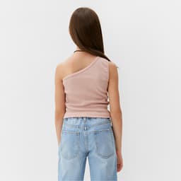 Майка-топ для девочки MINAKU: Basic Line KIDS, цвет пудровый, рост 116 см