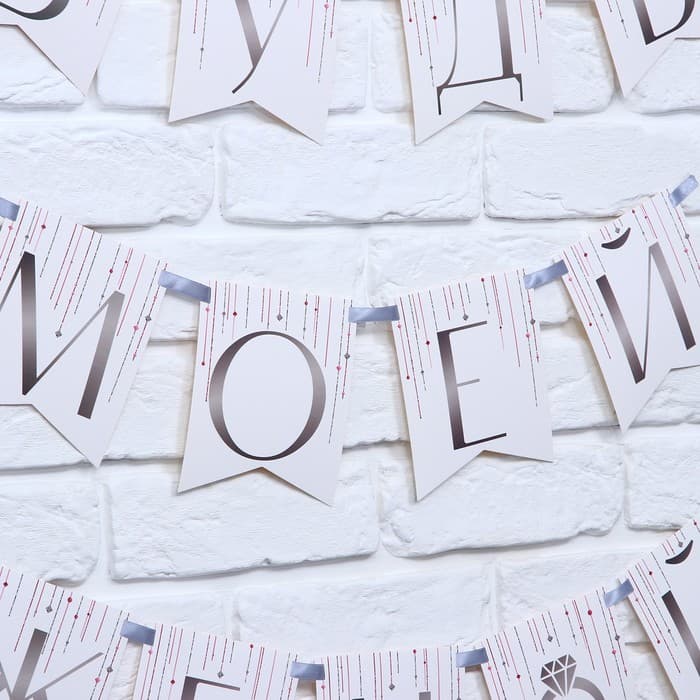 Гирлянда на ленте «Будь моей женой», свадебная, дл. 190 см