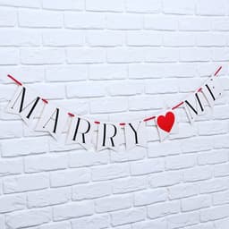 Гирлянда на ленте Marry me, свадебная, 130 см