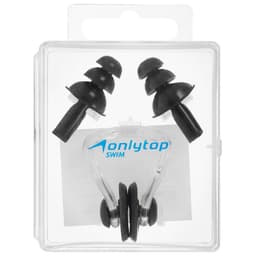 Набор для плавания ONLYTOP: зажим для носа, беруши, цвета МИКС