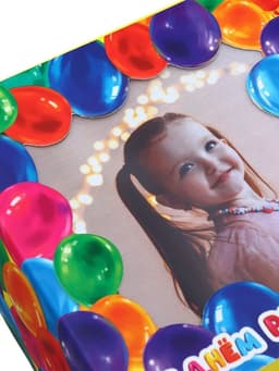 Коробка подарочная складная с пластиковым окном, упаковка, «С днём рождения!», 14×14×8 см