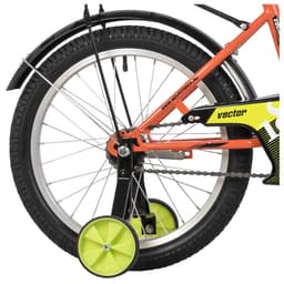 Велосипед детский Novatrack VECTOR, диаметр колёс 18", со съёмными колёсами, оранжевый