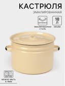 Бак эмалированный, 18 л, d=33.5, с крышкой, МИКС