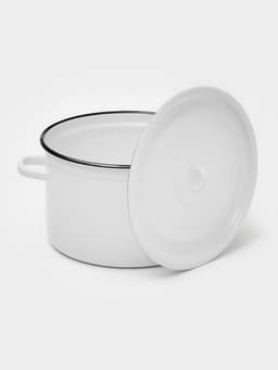 Кастрюля, 7 л, эмалированная сталь, МИКС