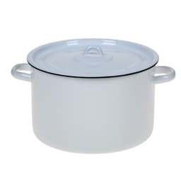 Кастрюля, 7 л, эмалированная сталь, МИКС