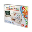 Магнитно-маркерная двухсторонняя доска Десятое Королевство, с поддоном, русский алфавит, цифры, знаки