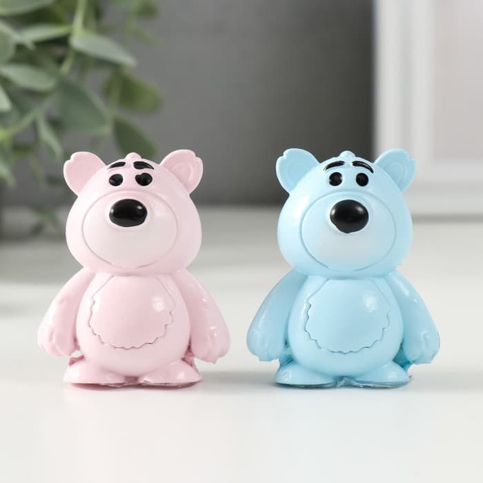 Фигурка полистоун «Яркий мишка», 2×4×5 см, МИКС