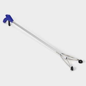 Захват для мусора алюминиевый, 99×12.5 см, ПВХ держатели