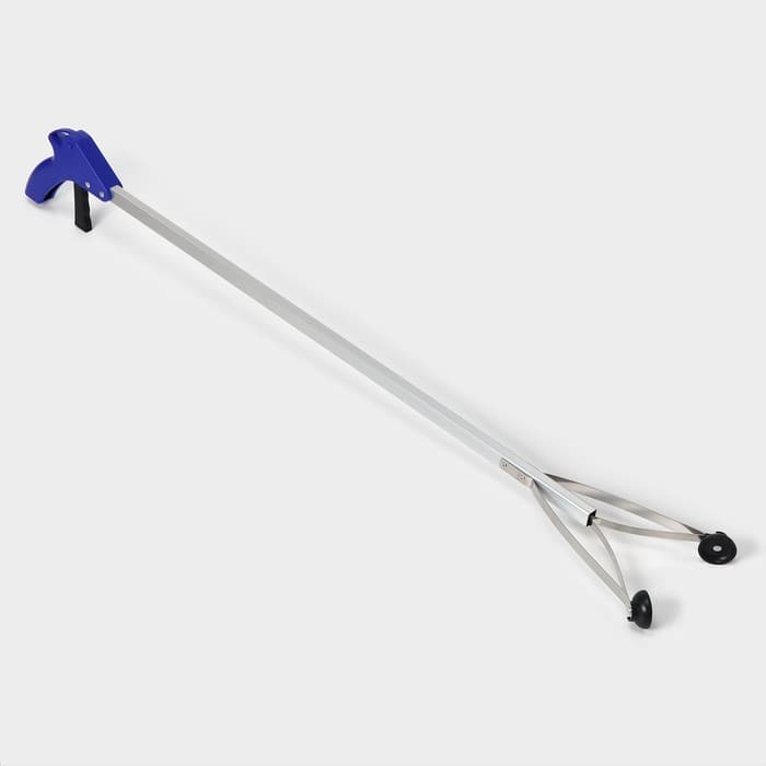 Захват для мусора алюминиевый, 99×12.5 см, ПВХ держатели