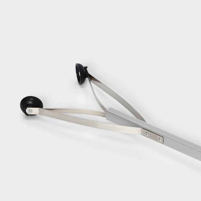 Захват для мусора алюминиевый, 99×12.5 см, ПВХ держатели