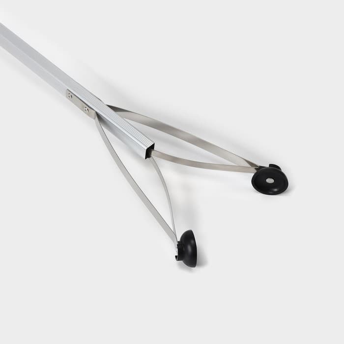 Захват для мусора алюминиевый, 99×12.5 см, ПВХ держатели