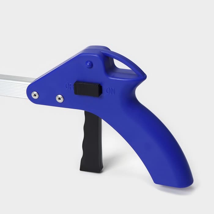 Захват для мусора алюминиевый, 99×12.5 см, ПВХ держатели