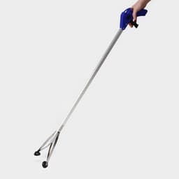 Захват для мусора алюминиевый, 99×12.5 см, ПВХ держатели