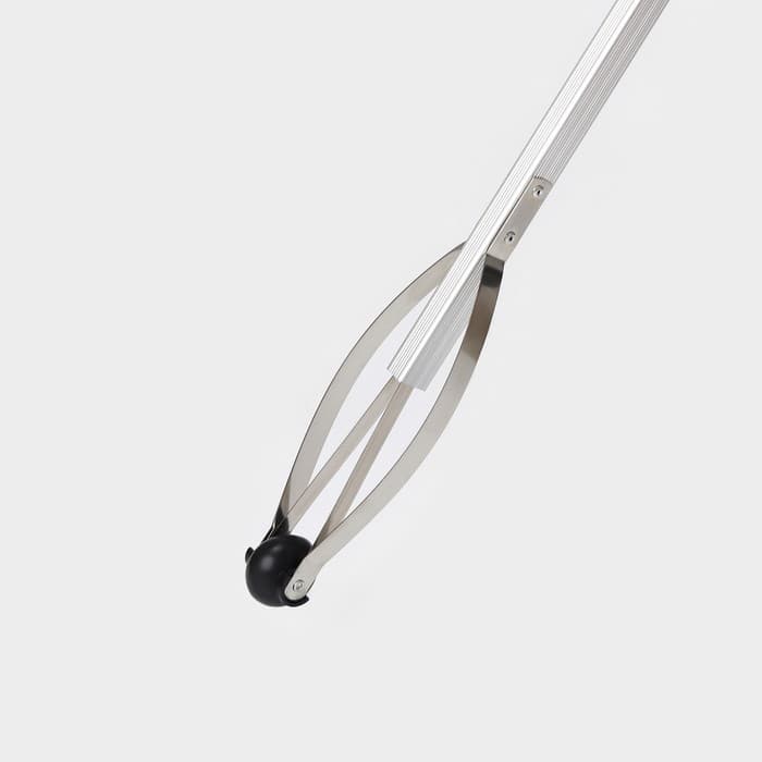 Захват для мусора алюминиевый, 99×12.5 см, ПВХ держатели