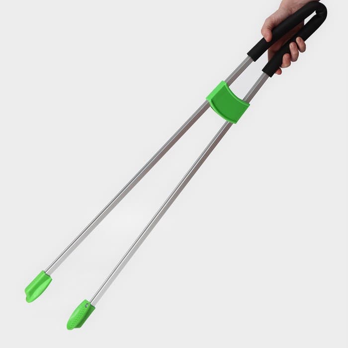 Захват для мусора алюминиевый, 87×8.5 см, TPR держатели