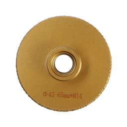 Коронка алмазная ТУНДРА, для УШМ, для отверстий под слив, по плитке, мрамору, 45/65 мм, М14