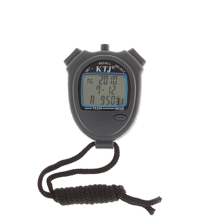 Секундомер ТА 230, 8.2×6.5×2 см, 30 отсечек, обратный отсчёт, будильник, часы, календарь