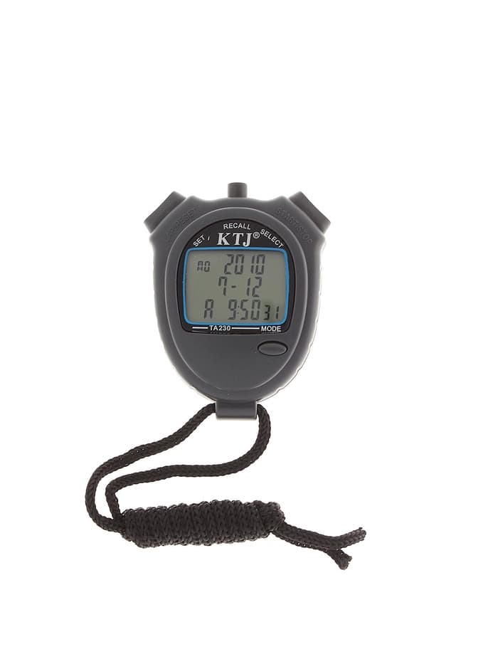 Секундомер ТА 230, 8.2×6.5×2 см, 30 отсечек, обратный отсчёт, будильник, часы, календарь