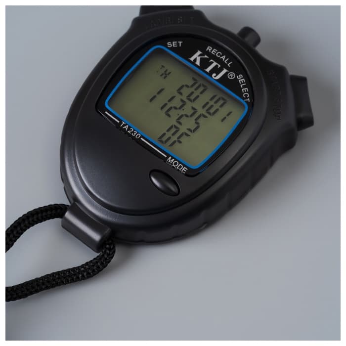 Секундомер ТА 230, 8.2×6.5×2 см, 30 отсечек, обратный отсчёт, будильник, часы, календарь