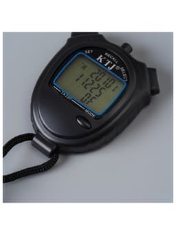 Секундомер ТА 230, 8.2×6.5×2 см, 30 отсечек, обратный отсчёт, будильник, часы, календарь