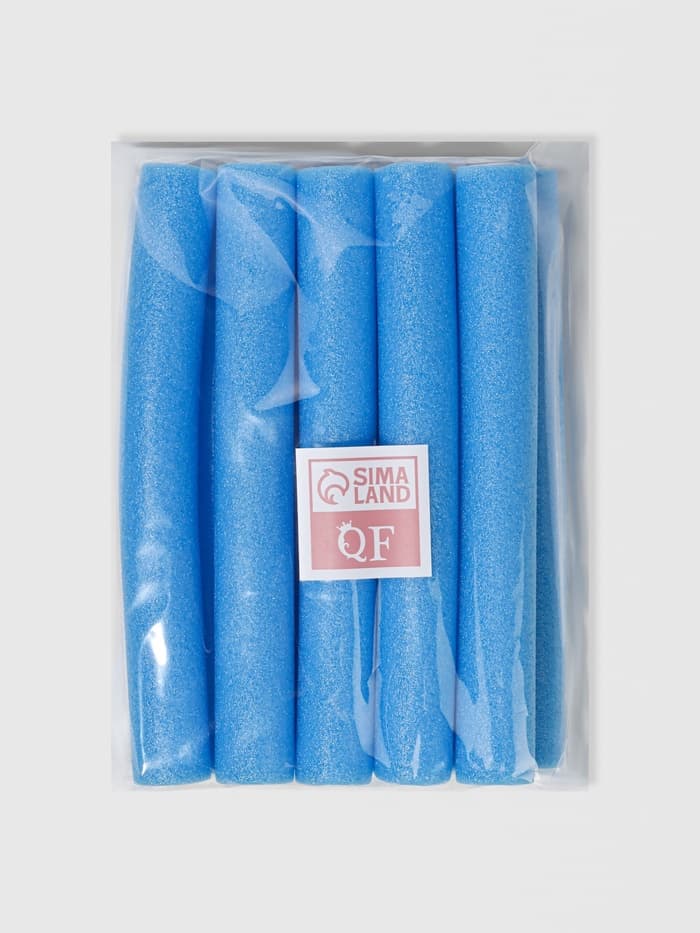 Бигуди «Бумеранг», d=3 см, 24 см, 10 шт., голубые