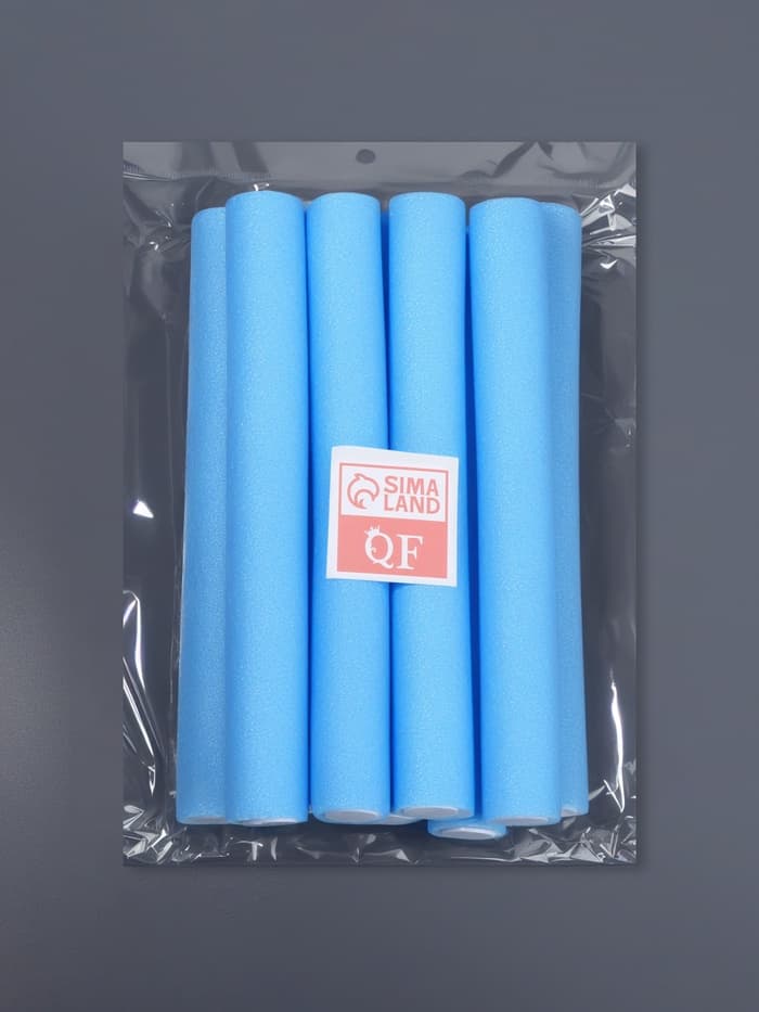 Бигуди «Бумеранг», d=3 см, 24 см, 10 шт., голубые