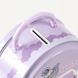 Копилка для денег с сейфовым замком «Космос», металл, 8×15×15 см, МИКС