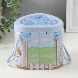 Копилка для денег с замком и ключом «Сладости», металл, 13×12.5×12 см, МИКС