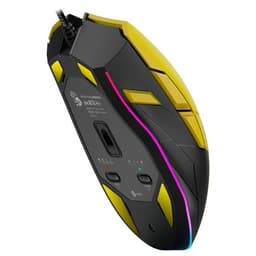 Мышь A4Tech Bloody W70 Max Punk, оптическая, 10000 DPI, USB, 11 кнопок, жёлтая