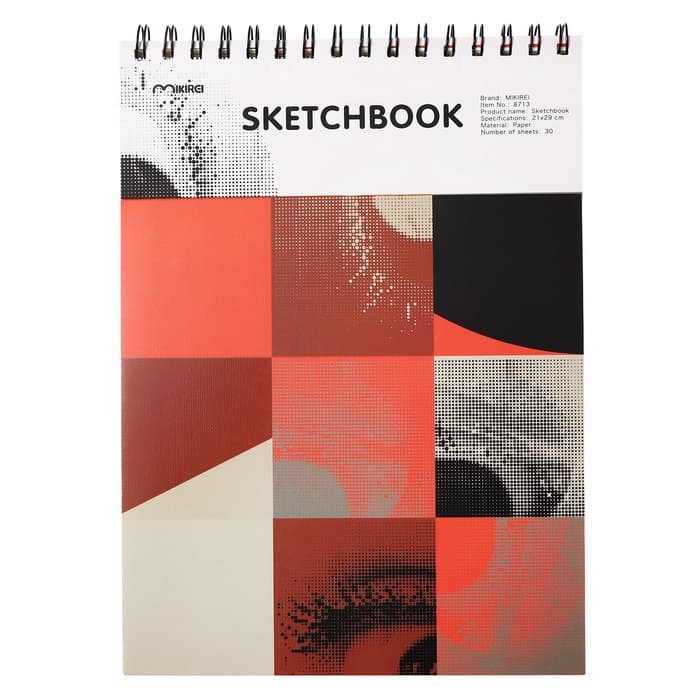 Скетчбук 21×29 см для пастели, 30 листов, жесткая обложка, плотность 130 г, МИКС