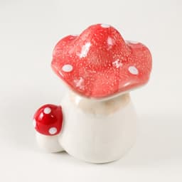 Копилка для денег «Два мухоморчика», керамика, 12×9×15.5 см