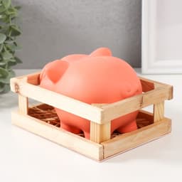 Копилка для денег «Хрюша в загоне», керамика, 14.5×10.5×10.5 см