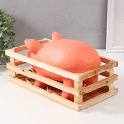 Копилка для денег «Свинка в загоне», керамика, 26×14×14.5 см