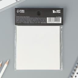 Прозрачные стикеры с липким слоем 75×75 мм, 50 листов ArtFox