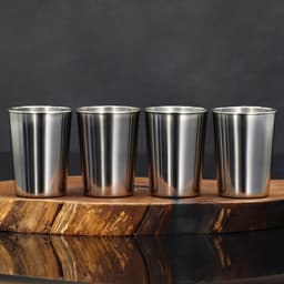 Стаканы в чехле «Властелин шашлыка»: набор 4 шт. × 150 мл