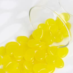 Светящийся декор «Галька», акрил, 100 г, фракция 2-3 см, жёлтый