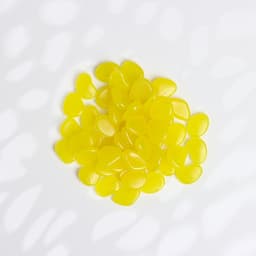 Светящийся декор «Галька», акрил, 100 г, фракция 2-3 см, жёлтый