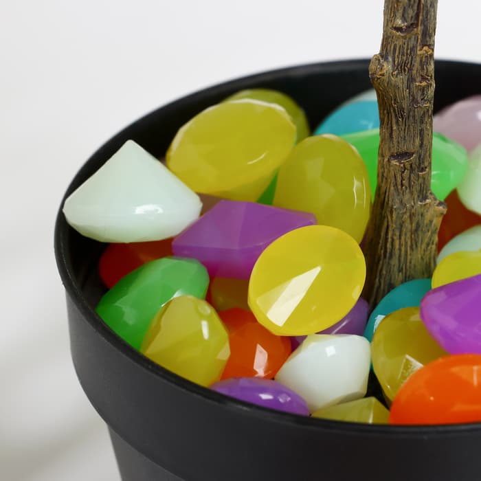 Светящийся декор «Галька», акрил, 300 г, фракция 4 см, цвет МИКС