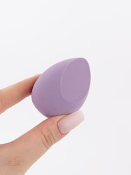 Спонжи для макияжа, набор - 8 шт., увеличиваются при намокании, фиолетовые