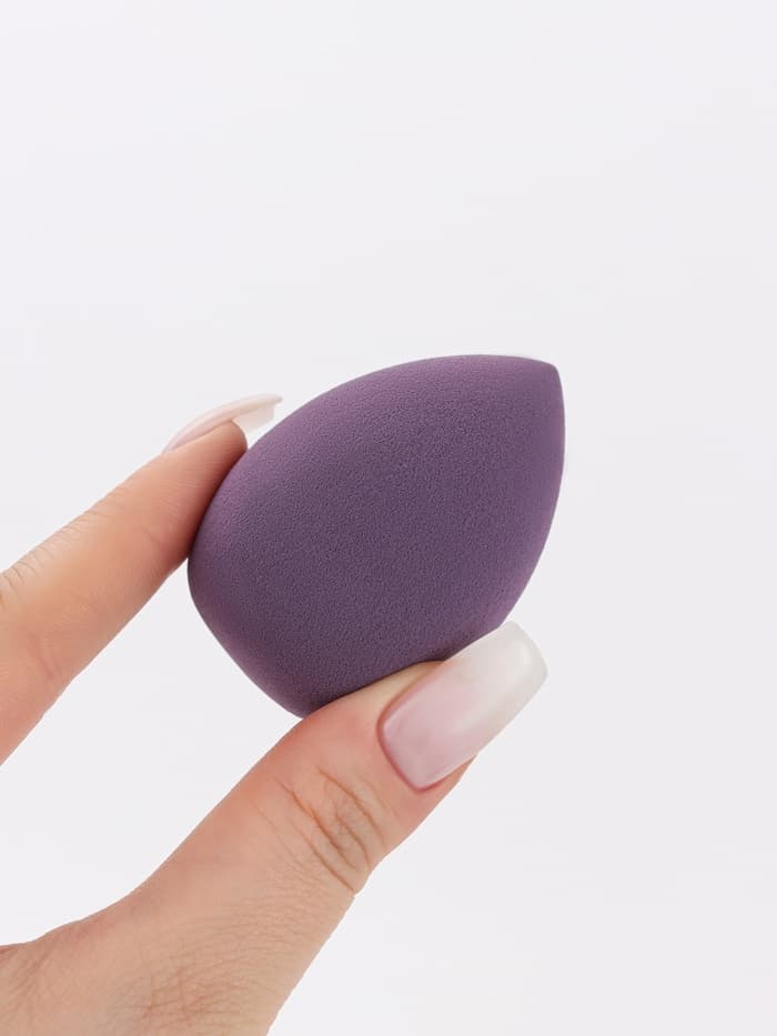 Спонжи для макияжа, набор - 4 шт., увеличиваются при намокании, цвет фиолетовый