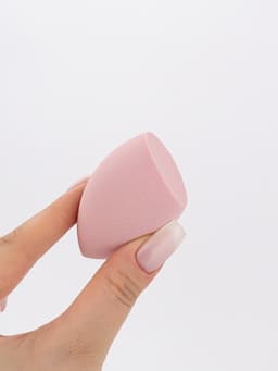 Спонжи для макияжа, набор - 4 шт., увеличиваются при намокании, розовые
