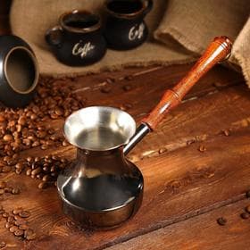 Турка для кофе, 390 мл, цельная, медь