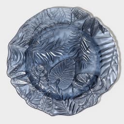 Тарелка «Арабис», d=21.5 см, стекло, голубая