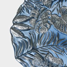 Тарелка «Арабис», d=21.5 см, стекло, голубая