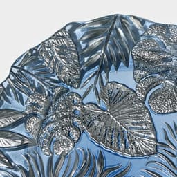 Тарелка «Арабис», d=21.5 см, стекло, голубая