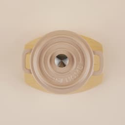 Кастрюля SL Home «Андалусия», 750 мл, d=14 см, h=7 см, с крышкой, на деревянной подставке, эмалированное покрытие, индукция, чугун, бежевая