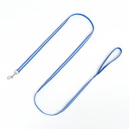 Комплект для кошек, шлейка 21-35 см, ширина 1 см, поводок 120 см, светоотражающий, синий