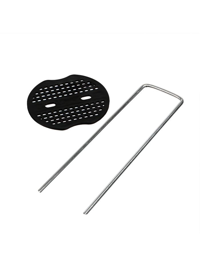 Скоба U-образная, h=15 см, с пластиковым зажимом, набор 10 шт., Greengo